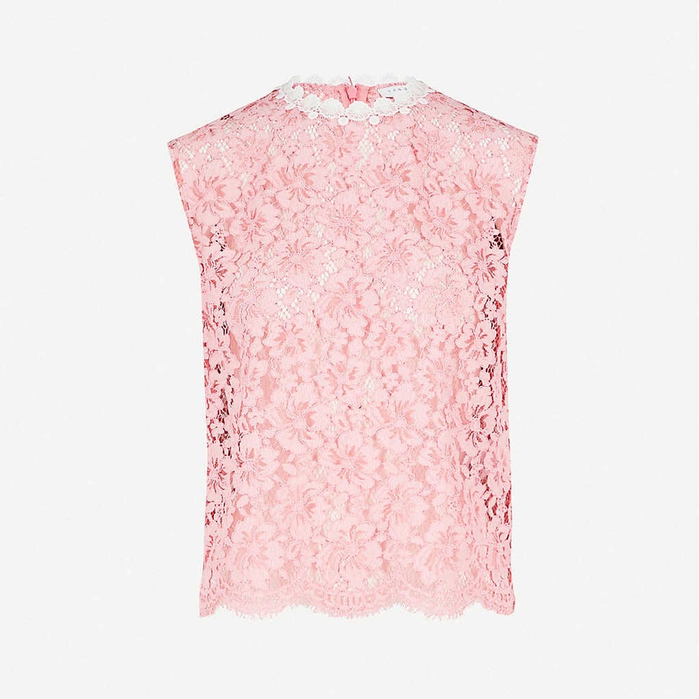 Sandro Lace Top - Pink